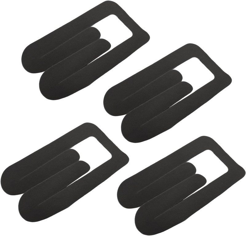 klarako 4PCS Kinesiology Tapes for Knee, Water Resistance, Pre Cut Elastic Muscle Tape for Sports with Good Adhesion,Lasting Support (Black) - Image 1