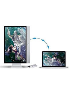 تايمي كابل محول متعدد الوظائف كمبيوتر فيديو وصوت HD1080P USB أبيض سهل الاستخدام  - Image 4