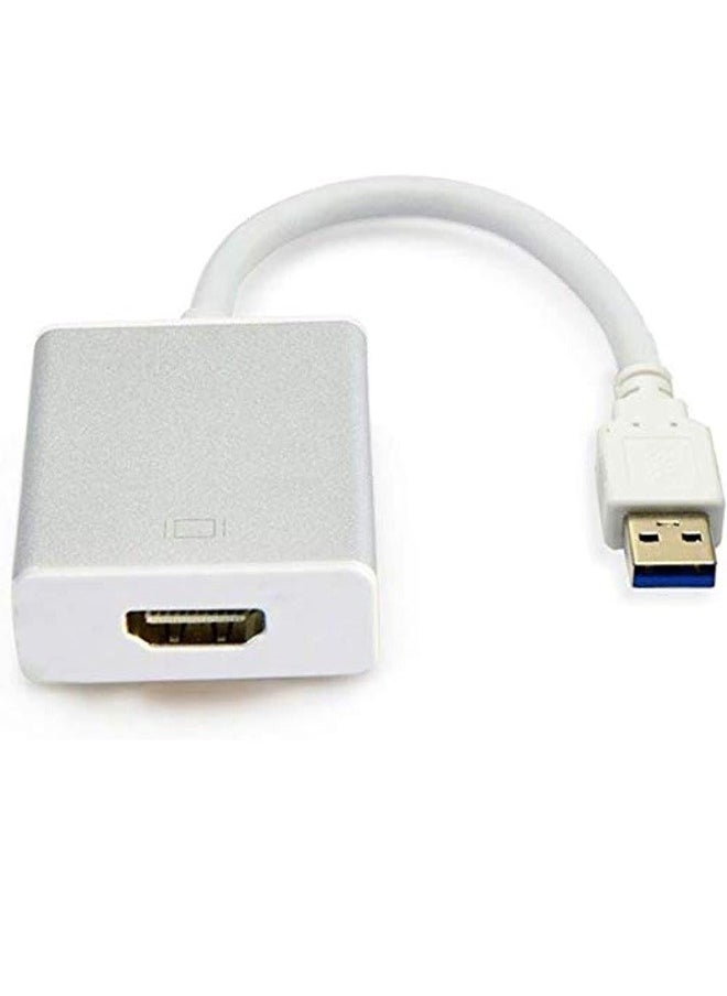 تايمي كابل محول متعدد الوظائف كمبيوتر فيديو وصوت HD1080P USB أبيض سهل الاستخدام  - Image 1