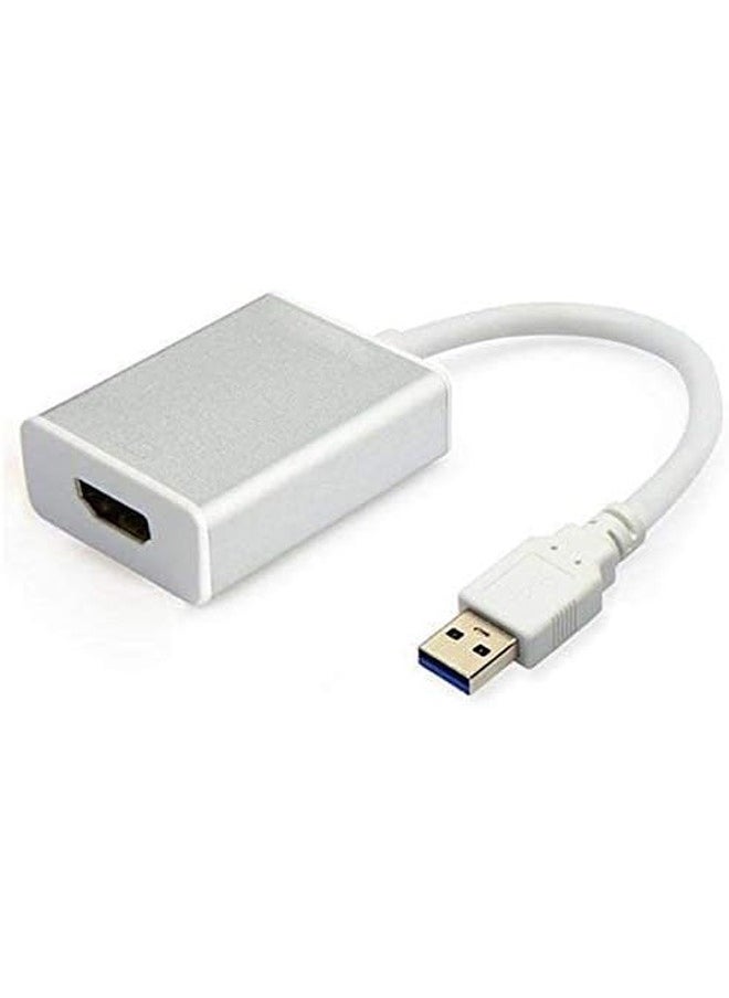 تايمي كابل محول متعدد الوظائف كمبيوتر فيديو وصوت HD1080P USB أبيض سهل الاستخدام  - Image 2