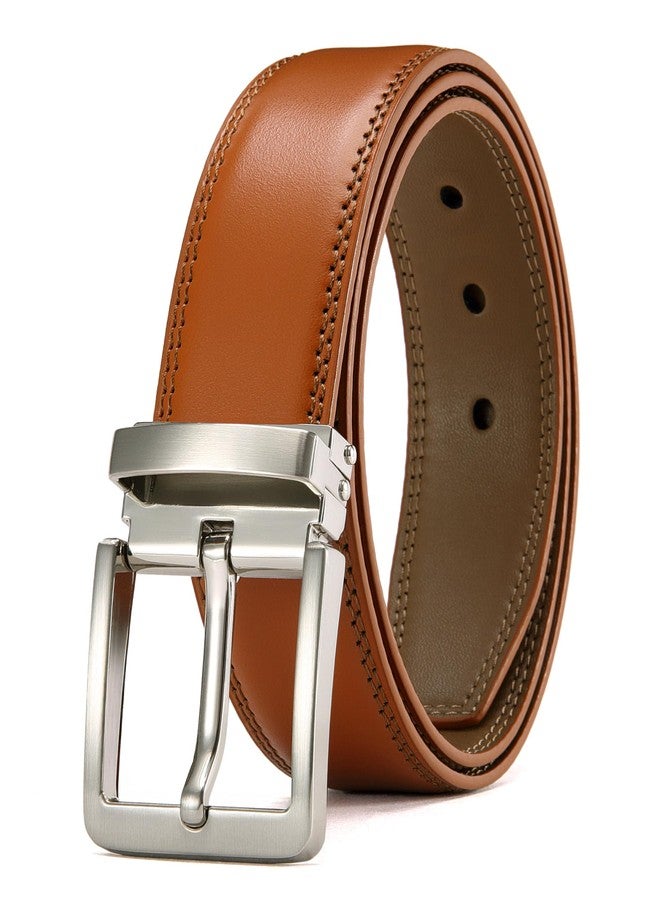 CHAOREN Mens Belt Leather - 1.25" Dress Belt for Men - Perfect for Dress Shoes with Removable Buckle - Image 1
