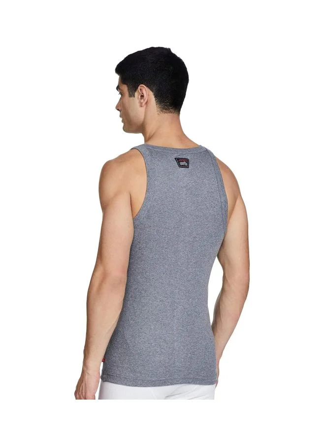JOCKEY Jockey US26 Men Super Combed Cotton Rib Square Neckline Gym Vest