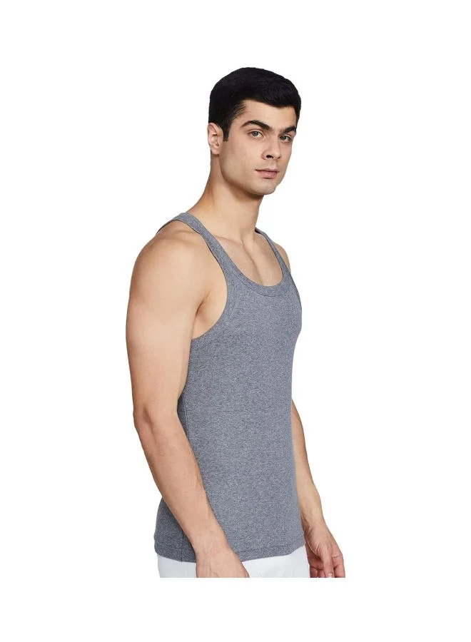 JOCKEY Jockey US26 Men Super Combed Cotton Rib Square Neckline Gym Vest