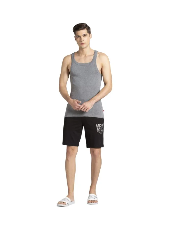 JOCKEY Jockey US26 Men Super Combed Cotton Rib Square Neckline Gym Vest