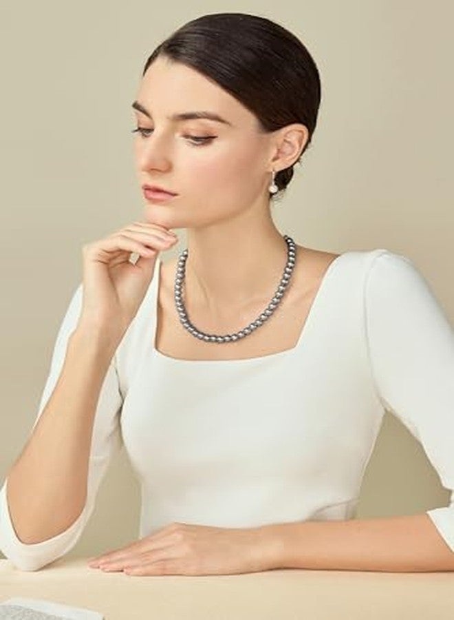 RECTYO GALLERY1Psc Premium Round Imitation Pearl Necklace Wedding Pearl Necklace for Brides - Image 3