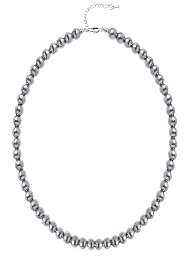 RECTYO GALLERY1Psc Premium Round Imitation Pearl Necklace Wedding Pearl Necklace for Brides - Image 1