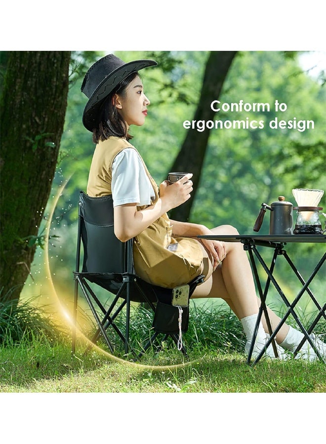 ATM Portable 6-Seater Folding Outdoor Table and Chair Set - (1 Table - 120x55x50 cm) + (6 Chairs - 39cm) - Image 3