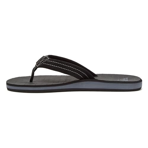 Quiksilver Men's CARVER SUEDE Sandal, solid black, 11(44) D US - Image 3