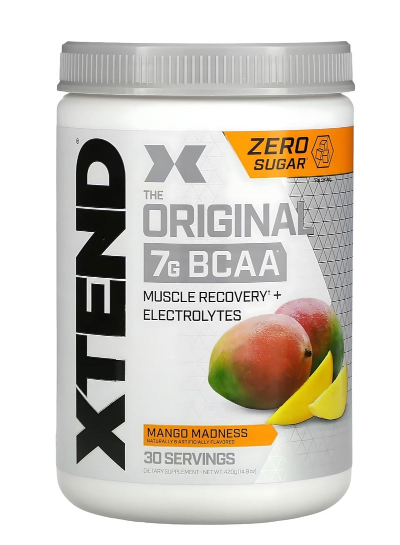 سكيفيشن XTEND Original BCAA Mango Madness - تعافي العضلات وترطيبها (خالي من السكر، 30 حصة) - Image 1