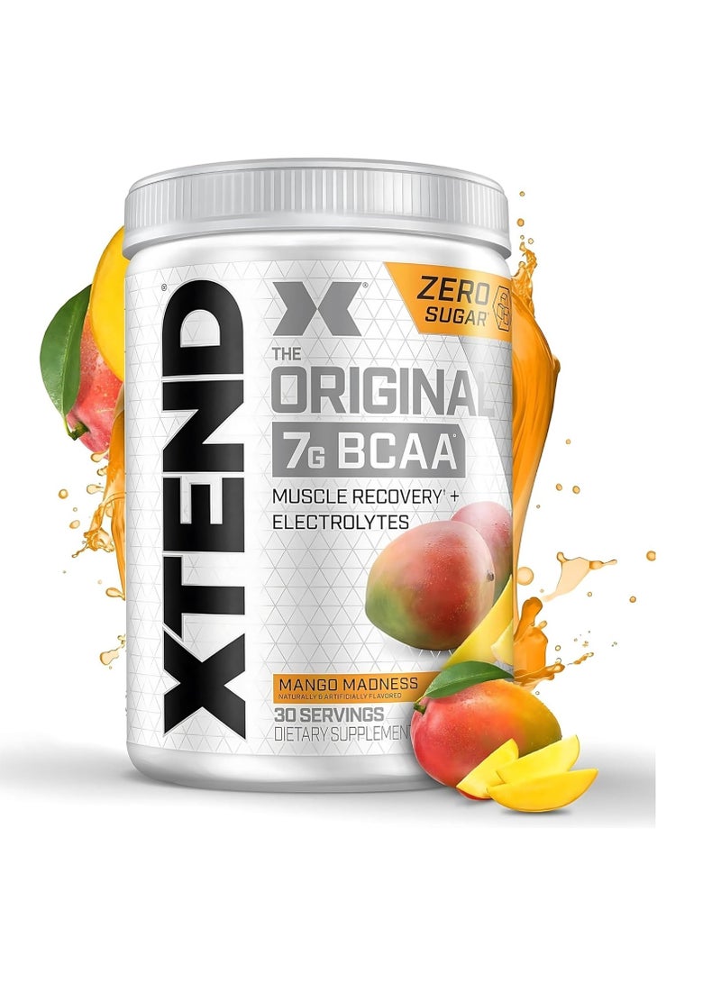سكيفيشن XTEND Original BCAA Mango Madness - تعافي العضلات وترطيبها (خالي من السكر، 30 حصة) - Image 2