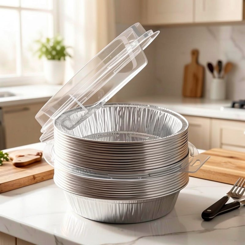 7 Inch Aluminum Foil Paper For Air Fryer Grilling Home Use Pack Of 10 - Image 1