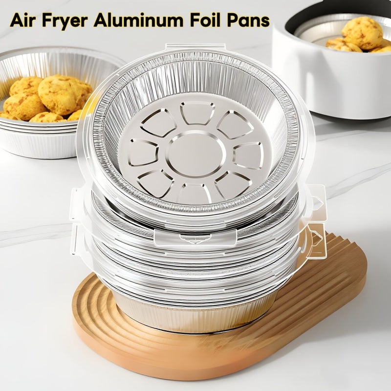 7 Inch Aluminum Foil Paper For Air Fryer Grilling Home Use Pack Of 10 - Image 2