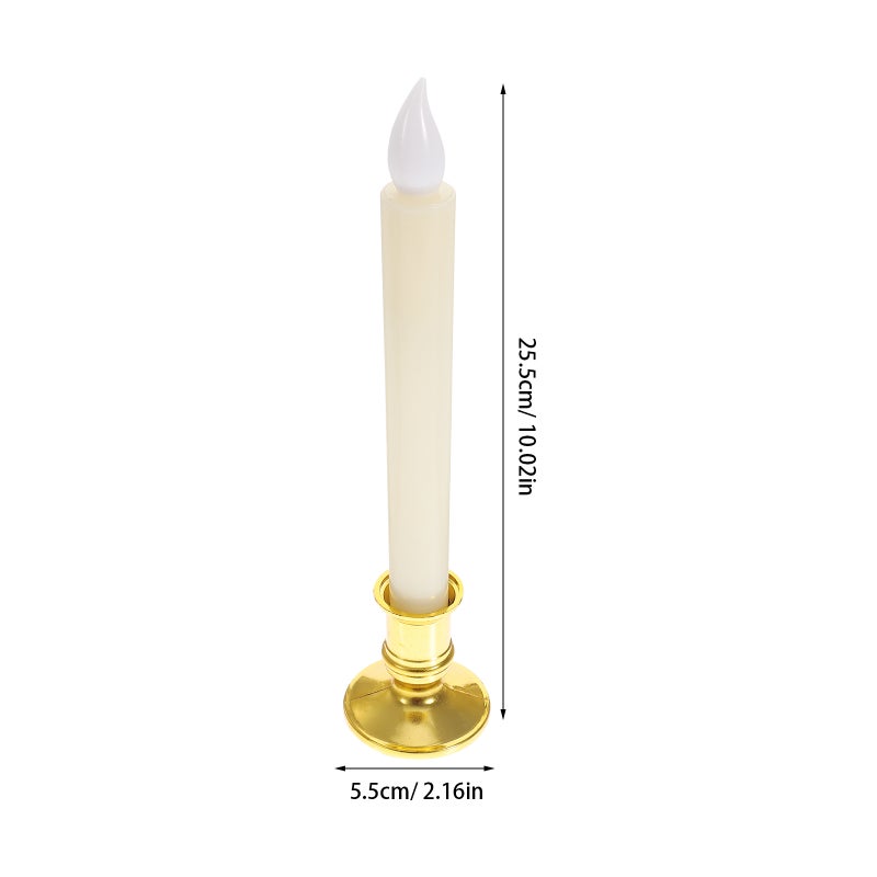 4 Pcs Festival Party Candles Tabletop Pole Glowing Candles - Image 3