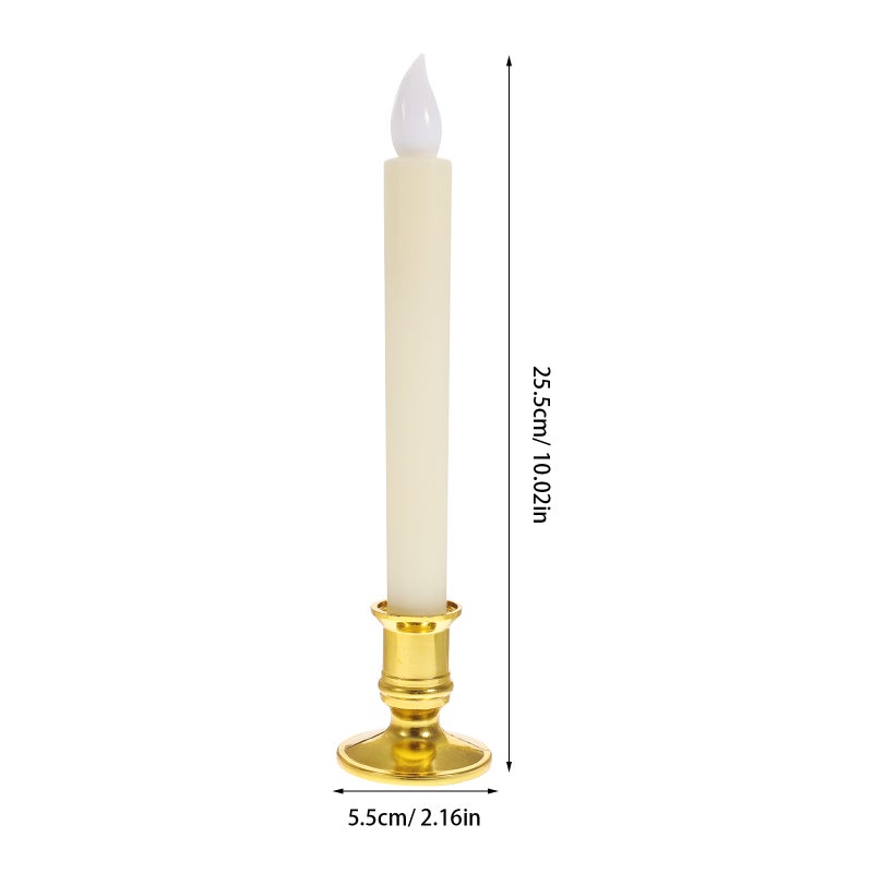 4 Pcs Festival Party Candles Tabletop Pole Glowing Candles - Image 2