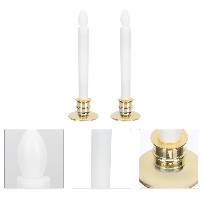 4 Pcs Festival Party Candles Tabletop Pole Glowing Candles - Image 5