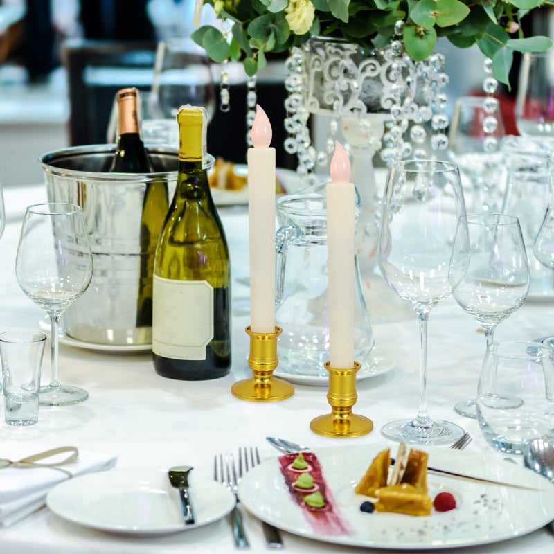 4 Pcs Festival Party Candles Tabletop Pole Glowing Candles - Image 4