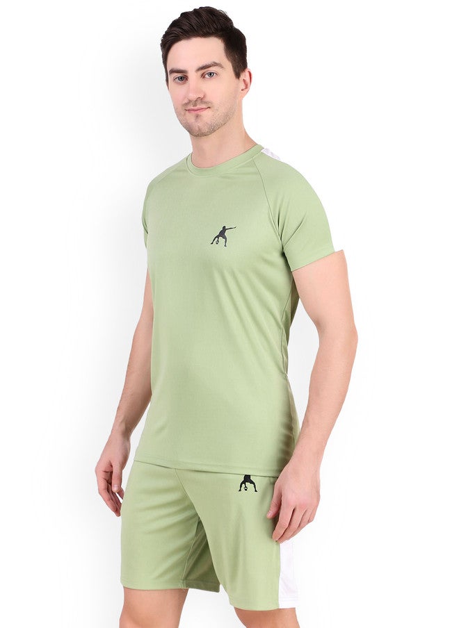 PREEN Round Neck T-Shirt With Shorts Co-Ords - Image 3