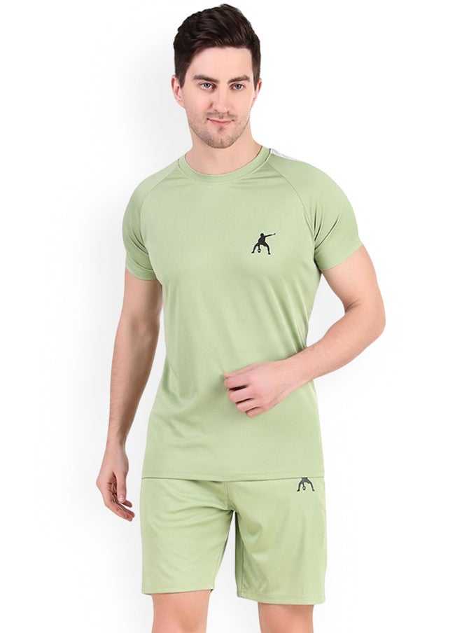 PREEN Round Neck T-Shirt With Shorts Co-Ords - Image 1
