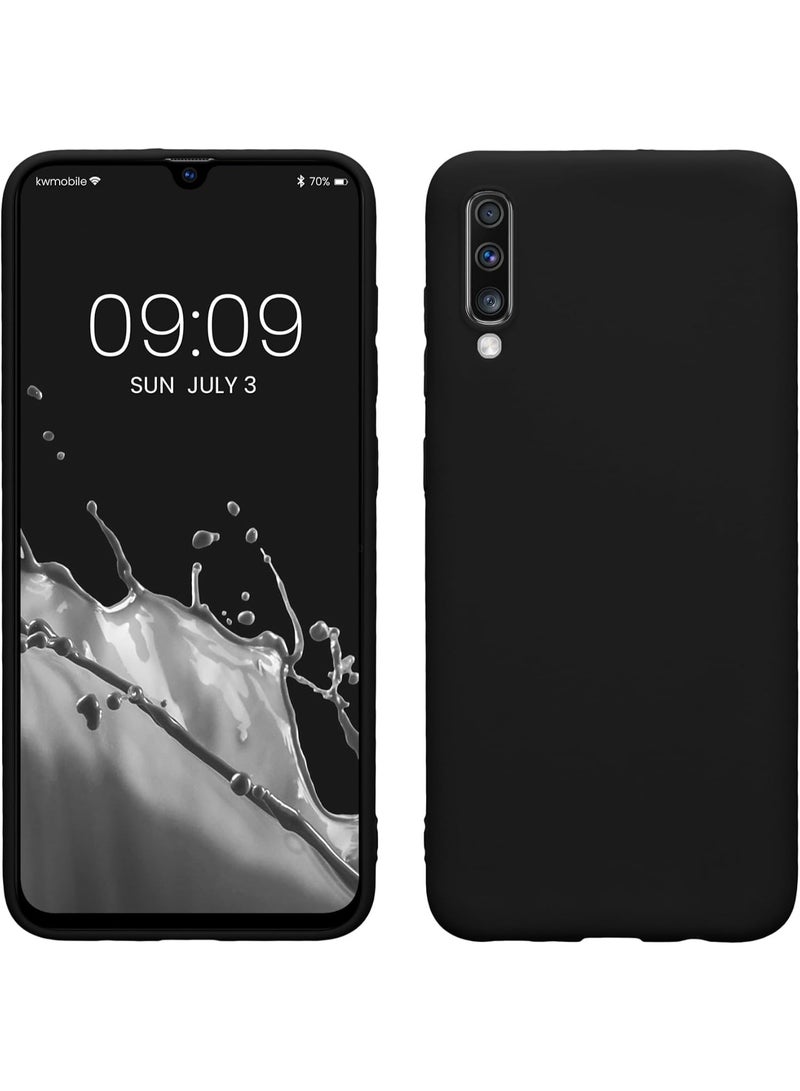 Protective Cover For Samsung Galaxy A70 , Slim Fit Soft Back TPU Case Flexible Silicone Cover Compatible For Samsung Galaxy A70 - Black