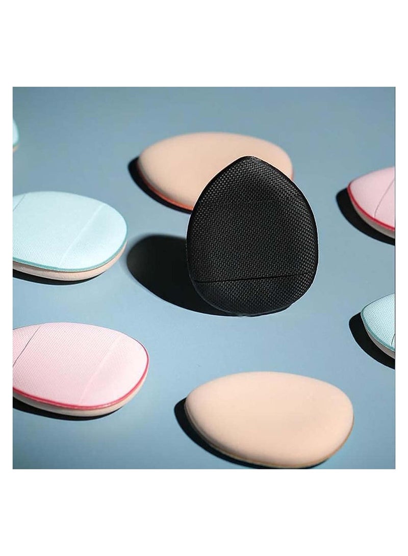 SOLARAE Mini Makeup Puff Sponge, 12 Pieces Wet and Dry Finger Foundation Cotton Pad Makeup Accessories for Girls Women (Black, Pink, Blue) - Image 5