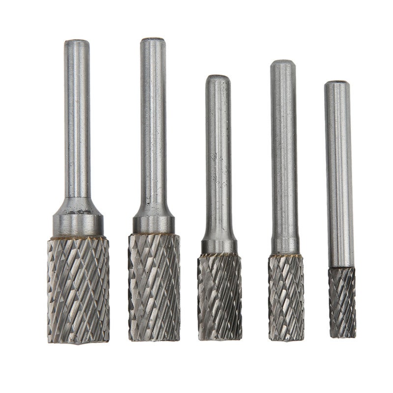 Double Cut Rotary File Carbide Burrs Set 10x Durable - High Efficiency Die Grinder Bits for Metal Processing - Image 1