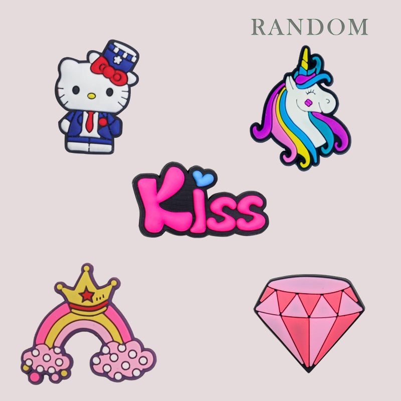 Wenobby 30 PCS Non-Repeat Random Charms, Shoe Decoration Charms for Girls Kids Boys Women - Image 2