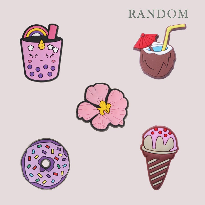 Wenobby 30 PCS Non-Repeat Random Charms, Shoe Decoration Charms for Girls Kids Boys Women - Image 4