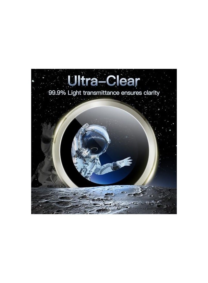 JETech Camera Lens Protector for Samsung Galaxy S24 Ultra, 9H Tempered Glass Metal Individual Ring Cover, Easy Installation Tray, HD Clear, 1 Set (Titanium Gray) - Image 4