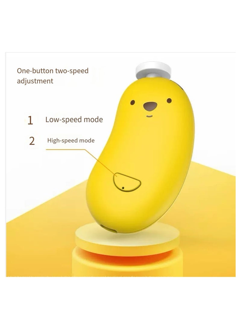 Rechargeable Electric Baby Nail File/Nail Trimmer/Nail Cutter/Nail Clipper With Night Light and 6 Filing Heads for Baby and Adult  - Image 4
