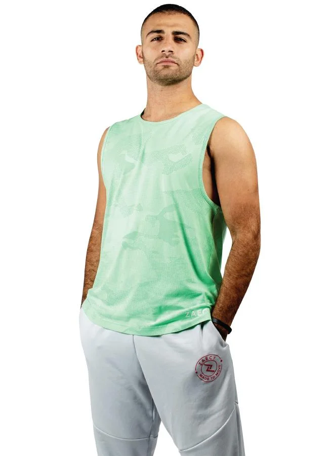 ZAECY Men's Jacquard Tank Top