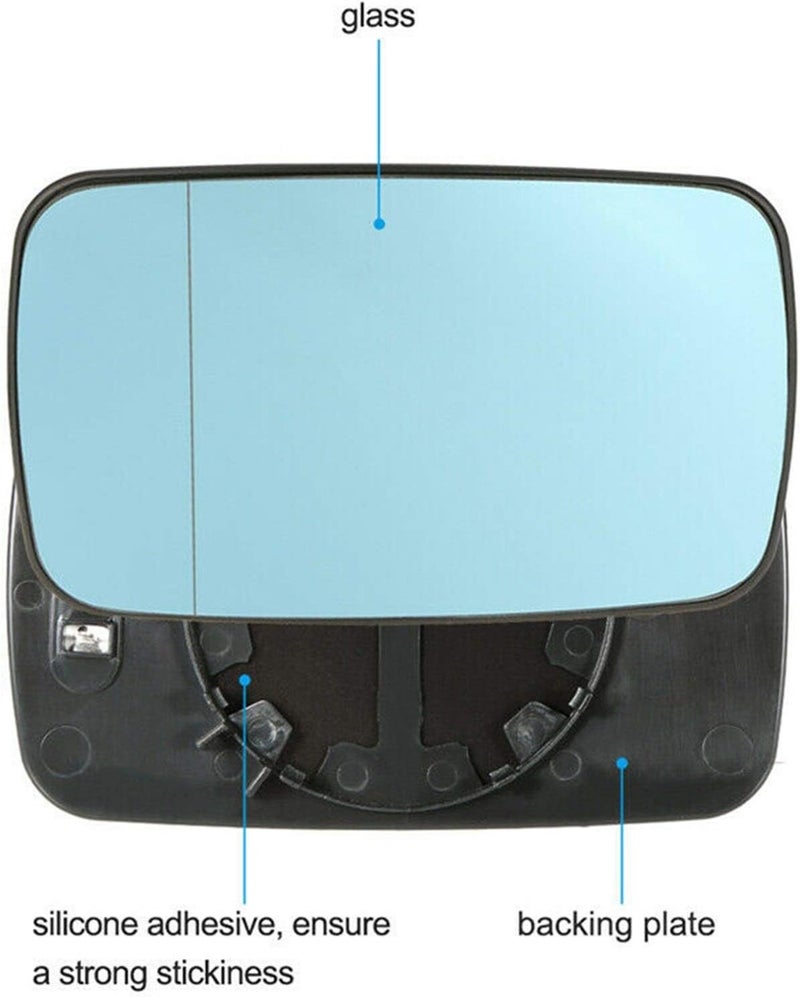 DEMULAX Blue Anti-Glare Rear View Mirror for BMW - Image 2
