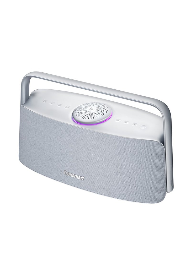 ترونسمارت مكبر صوت ترونسمارت فيتون X30 عالي الدقة بتقنية البلوتوث - مكبر صوت لاسلكي بقوة 80 واط مع تقنية LDAC، وصوت مكاني، ونظام صوتي 2.2.1، وبطارية تدوم 14 ساعة، وصوت جهير عميق، وصوت معزز بتقنية معالجة الإشارات الرقمية (DSP) للمنزل والمكتب والحفلات، مع سطح خارجي من القماش - رمادي - Image 1
