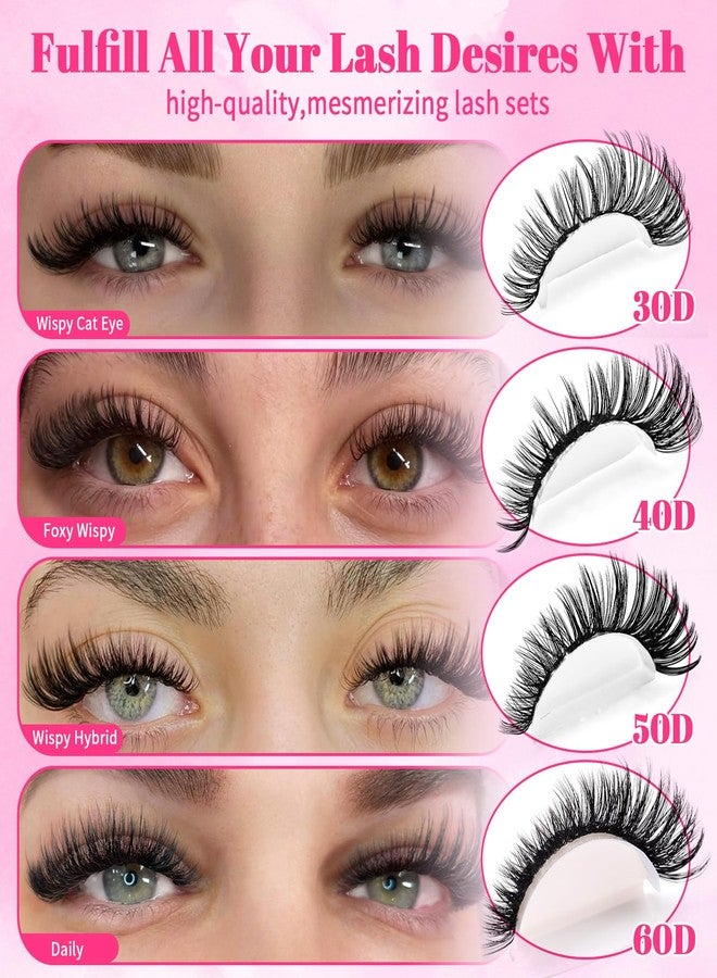 CMAYOME 720PCS Lash Clusters Kit, 10D-60D Volume Wispy Fluffy Lashes, 6 Mixed Density DIY Eyelash Extensions with Bond & Seal, Remover, Tweezers, Brush for Beginners - Image 2