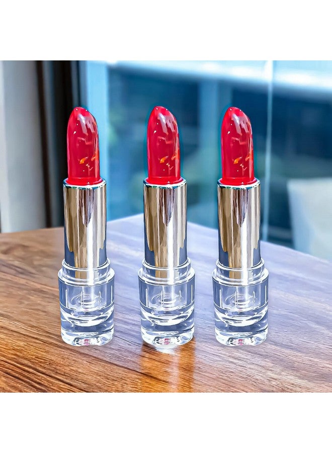 Lui Pui LUIPUI Long Lasting Super Natural Pink Color Changing Lipstick, Red, (Pack of 3) - Image 1