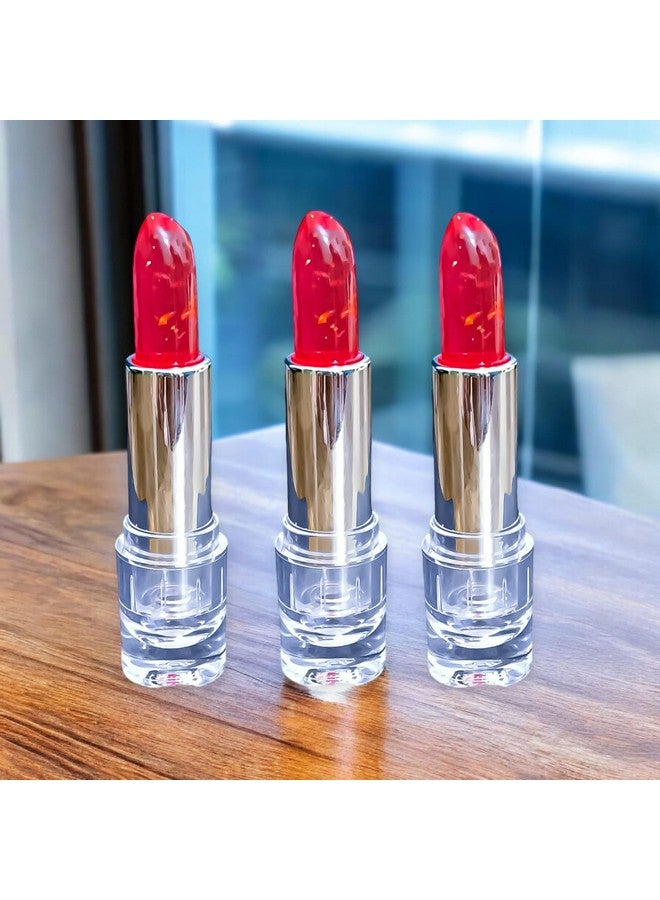 Lui Pui LUIPUI Long Lasting Super Natural Pink Color Changing Lipstick, Red, (Pack of 3) - Image 2
