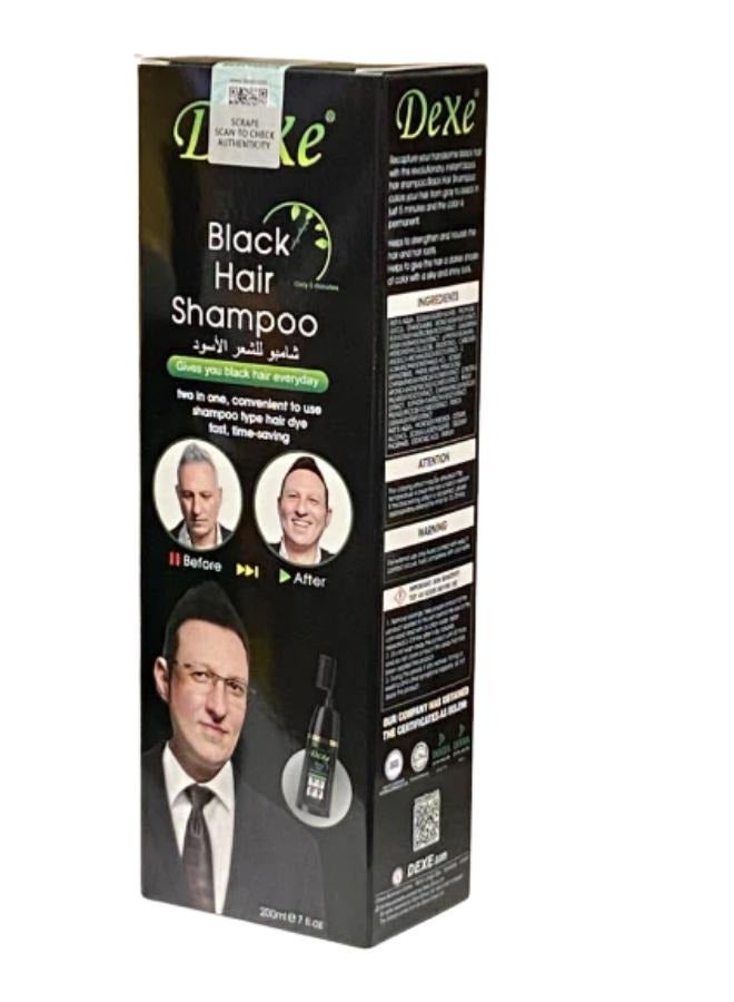 Dexe Black Hair Shampoo 200ml  - Image 2