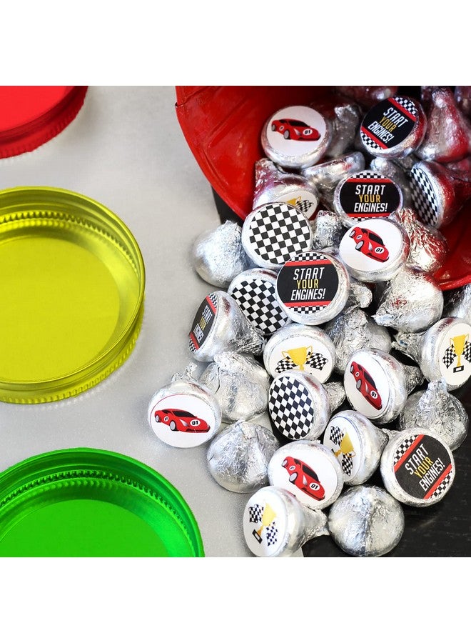 DISTINCTIVS Race Car Party Favor Stickers 180 Labels - Image 3
