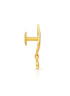 Malabar Gold and Diamonds 22k 916 Purity Gold Drops Earrings for Women DZER427Y  - Image 2