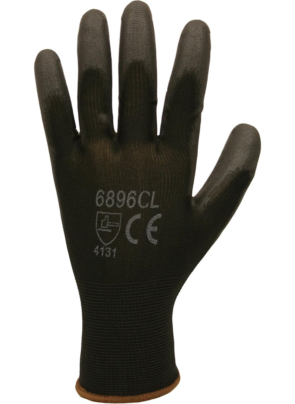 Cordova Cordova Standard Gloves 13Gauge Black Nylon Shell Black Polyurethane Palm Coating XLarge 12Pack  - Image 2