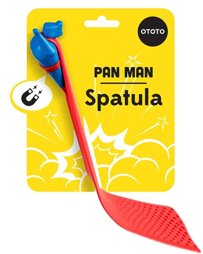 Pan Man Spatulas for Kitchen Use by OTOTO  Cute Kitchen Gifts Turner Spatula Easy Pancake  Egg Spatula Flipper  BPAfree Pancake Spatula Cooking Spatulas