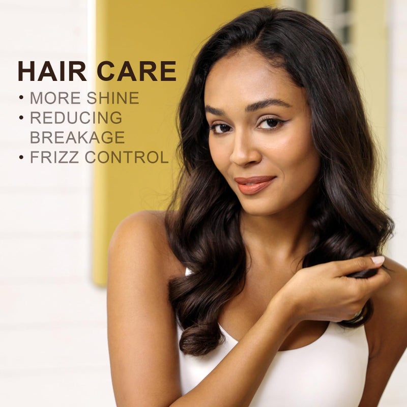 Yoken Argan Oil for Hair, Pure and Natural Morocco Argan Oil, Argon Oil For Hair, Scalp, Face & Skin Care, 100% Cold Pressed Hair Conditioner, Unrefined Argon Nails Carrier Oil (16 Fl Oz) - Image 3