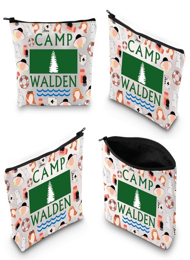 XYANFA Camp Makeup Bag Summer Camp Girls Gift Outdoor Camping Gift Movie Inspired Gift 90s Zipper Pouch Bag (Cotton, WALDEN) - Image 3
