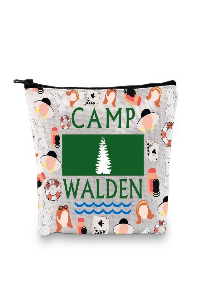 XYANFA Camp Makeup Bag Summer Camp Girls Gift Outdoor Camping Gift Movie Inspired Gift 90s Zipper Pouch Bag (Cotton, WALDEN) - Image 1