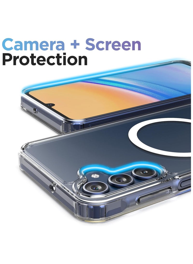 Generic - Case for Samsung Galaxy A26 Magnetic Hybrid Clear Case Compatible with Samsung Galaxy A26, Compatible with Mag Safe, PC with TPU Hybrid Technology for Galaxy A26 - Image 1