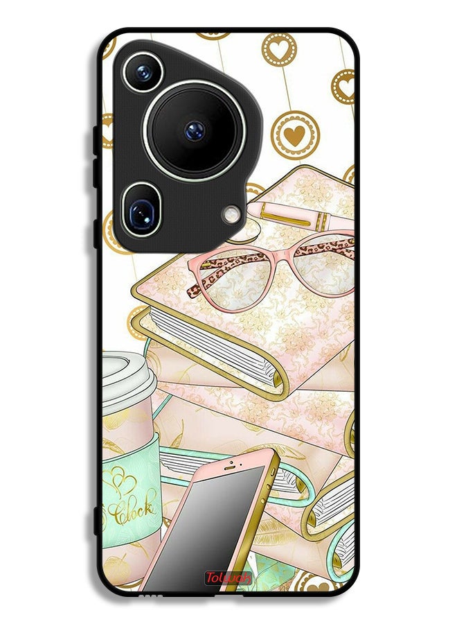 Tolwak Huawei Pura 70 Ultra Protective Case Cover Glasses On Books - Image 1
