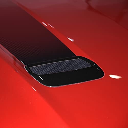Kolya Glossy Black Exterior Hood Vent Air Outlet Cover Trim for Ford Mustang Accessories 2018 2019 2020 2021 2022 2023 (Not for Shelby Model) - Image 3