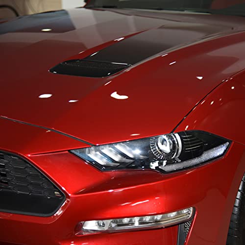 Kolya Glossy Black Exterior Hood Vent Air Outlet Cover Trim for Ford Mustang Accessories 2018 2019 2020 2021 2022 2023 (Not for Shelby Model) - Image 4