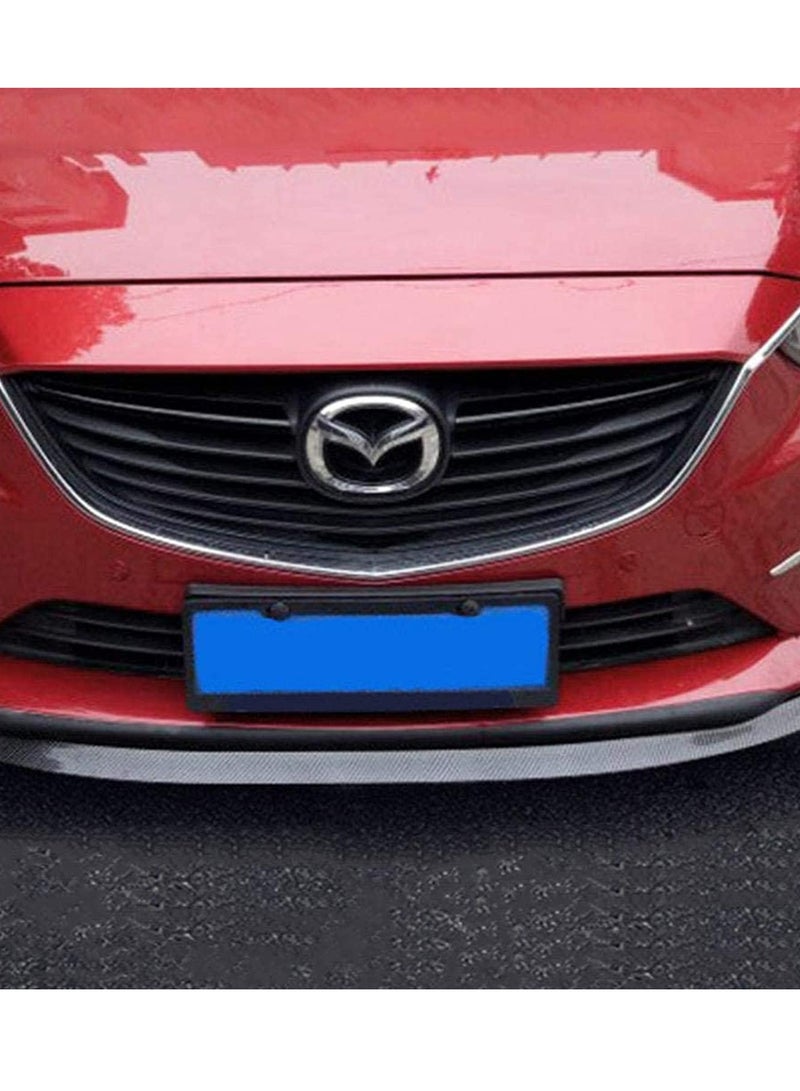 Front Bumper Spoiler 2.5M Universal Carbon Fiber Car Front Bumper Sticker Lip Rubber Skirt Protector For Cars Trucks Decoration Suitable for All Models, Protection Splitter Spoiler - Image 5