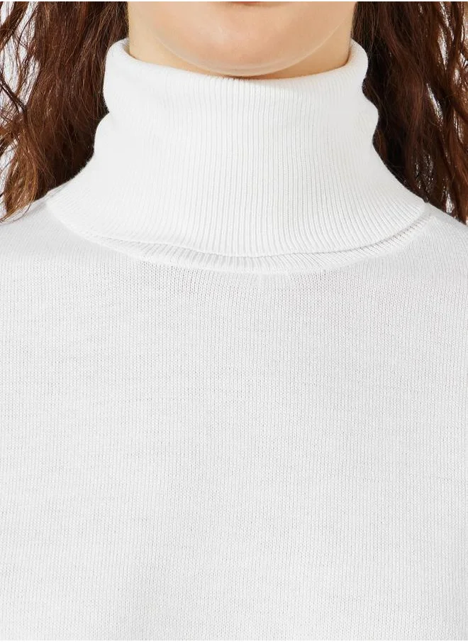 Styli Oversized Longline Turtle Neck Sweater