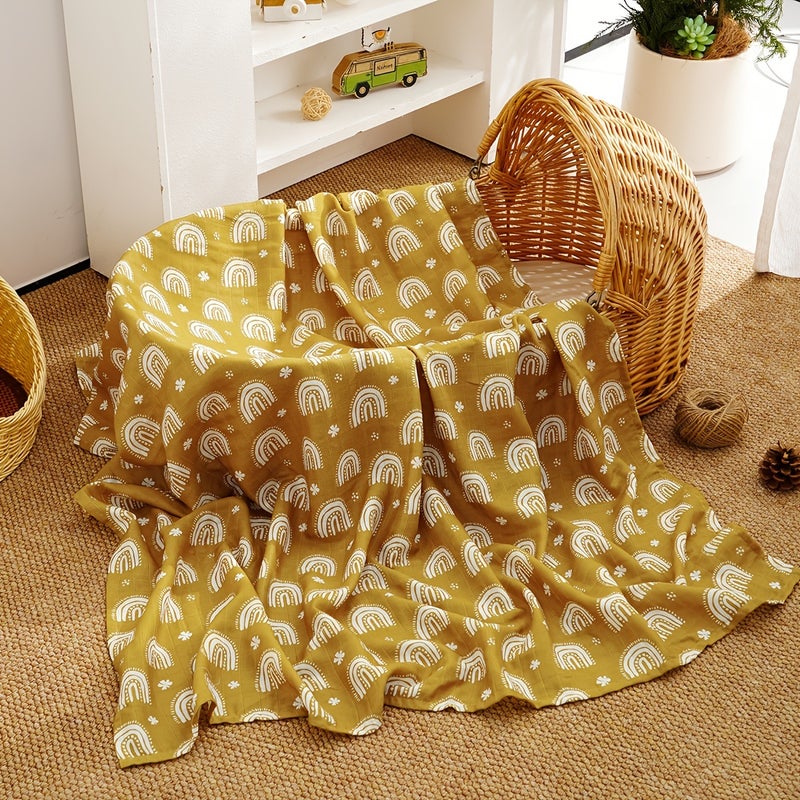 Kangobaby Newborn Baby Muslin Cotton Swaddle Blanket - Soft &  Breathable